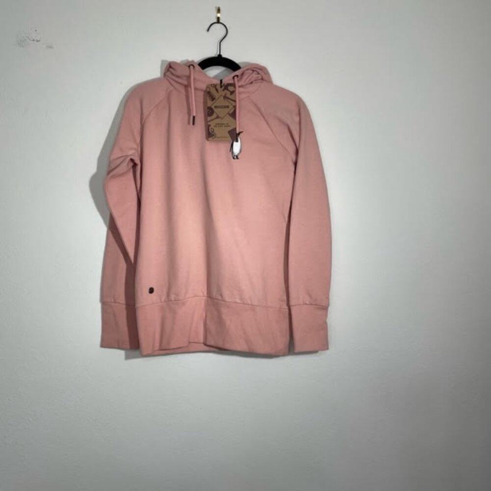 Mazine Marla Hoodie Pink Pullover Embroidered Logo S NWT